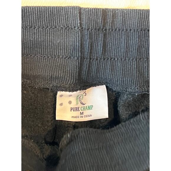 Pure Champ Zippered Pockets Black Jogger/Sweatpant Mens M - Picture 3 of 3